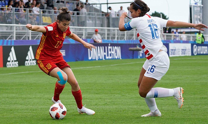  La rojiblanca Lucía García Córdoba marcó el segundo gol de España ante Estados Unidos.