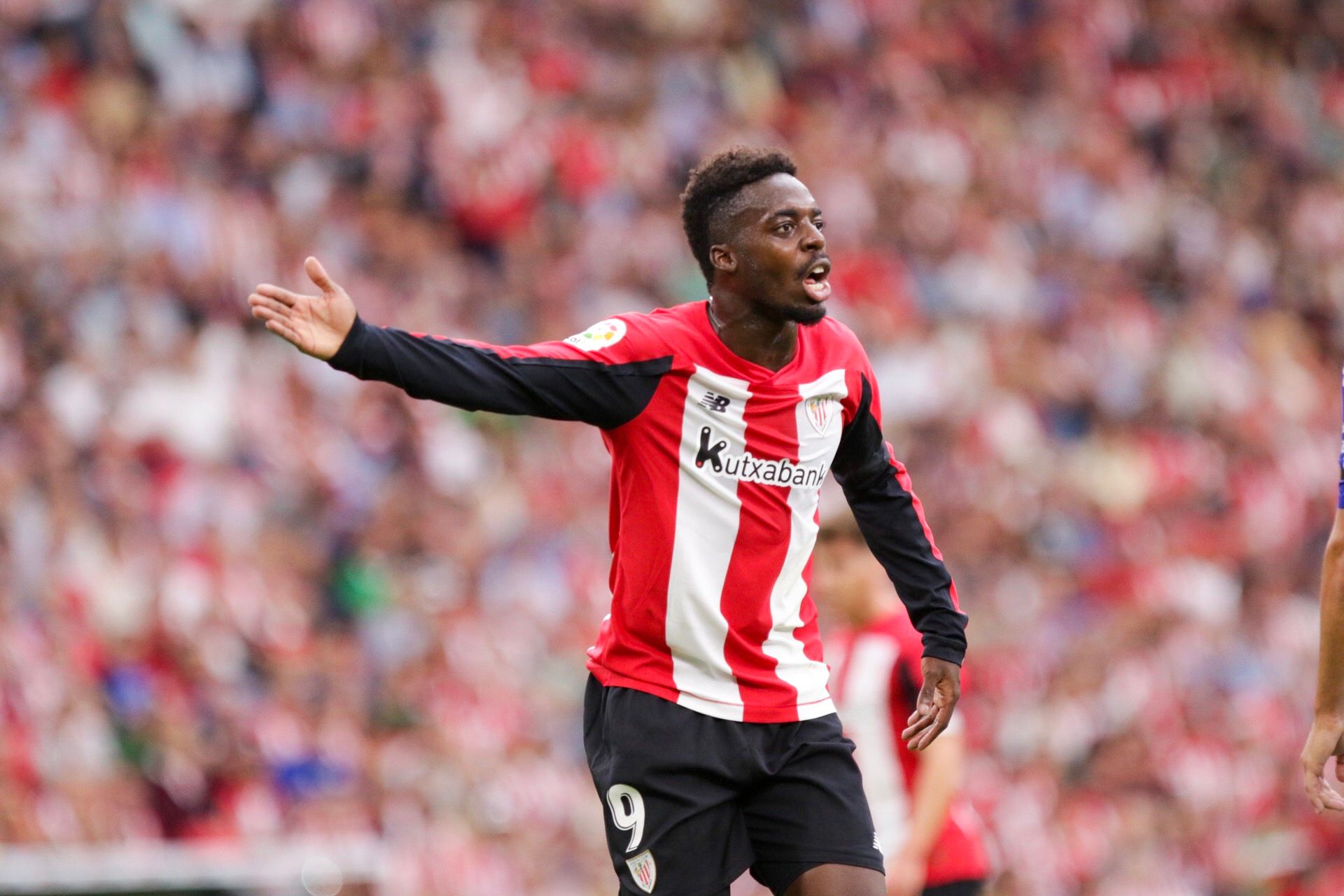  Iñaki Williams durante un partido del Athletic Club en San Mamés