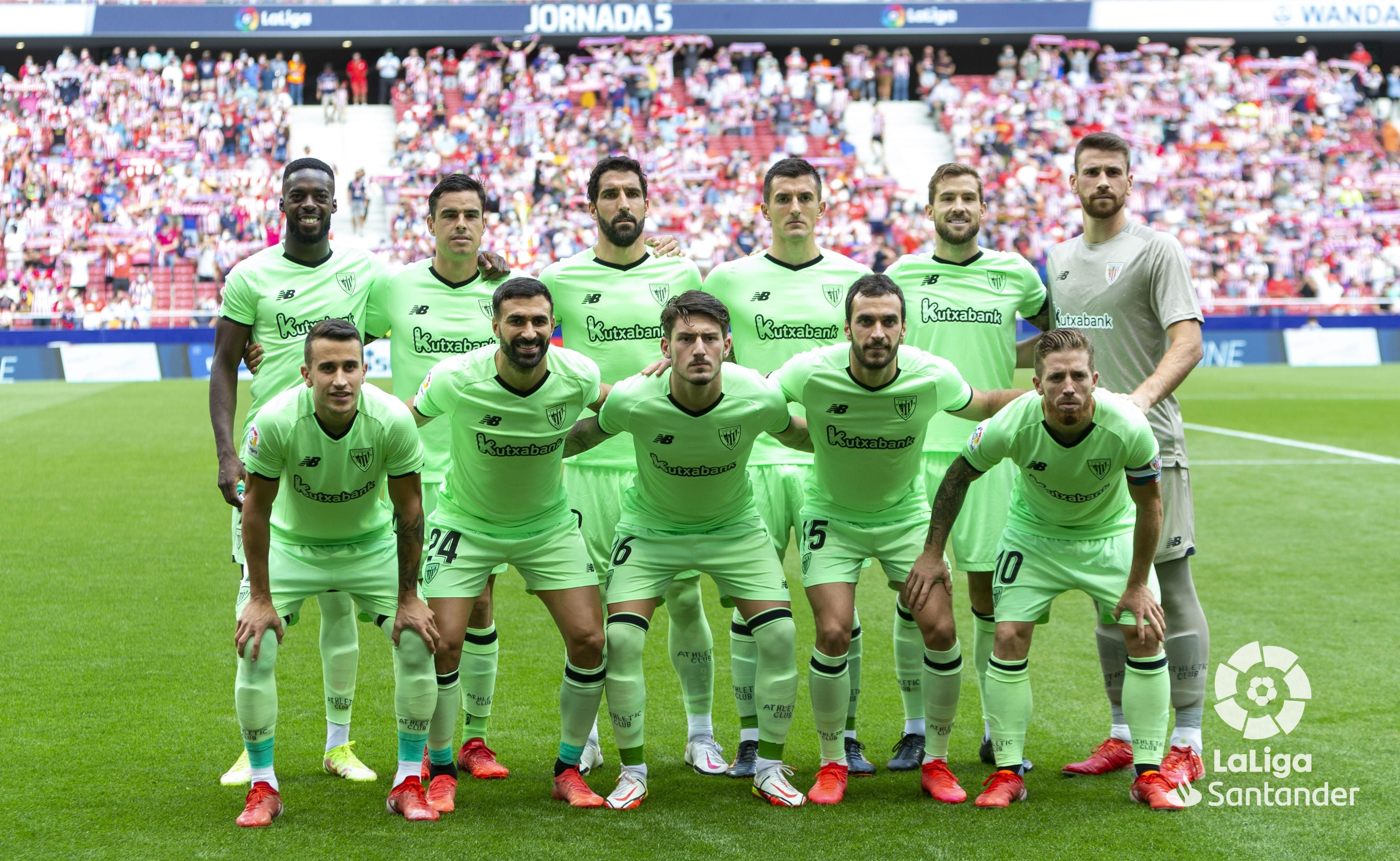  El once titular del Athletic ante el Atleti en el Wanda Metropolitano.