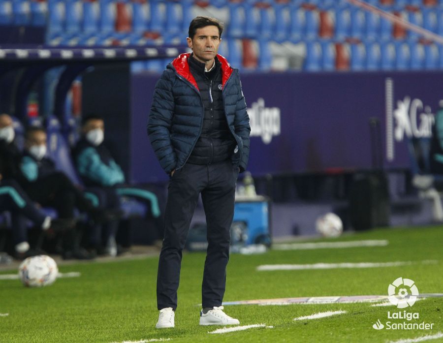  Marcelino García Toral ante el Levante de paco López en Orriols.