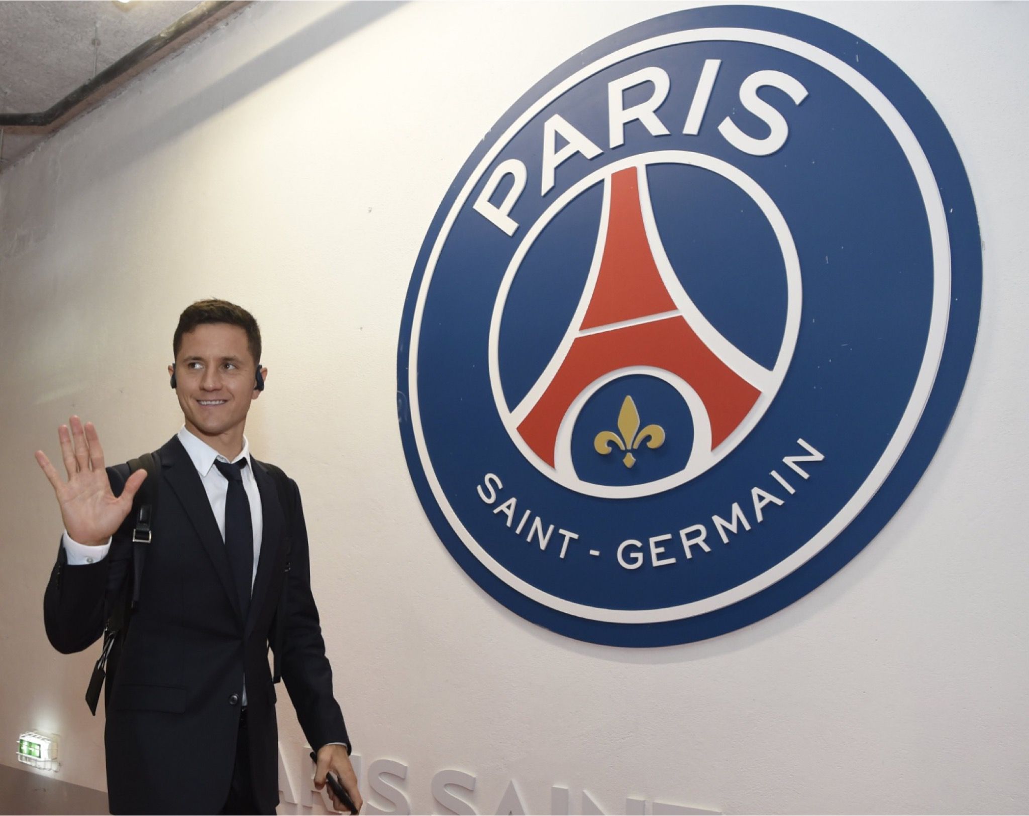  Ander Herrera en el Parque de los Príncipes.