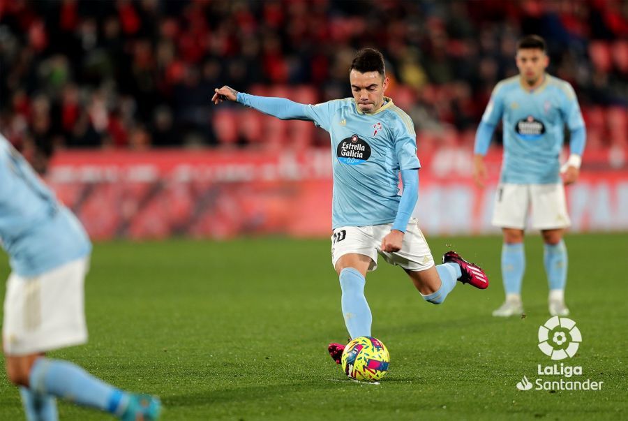  Aspas, durante el Mallorca-Celta.