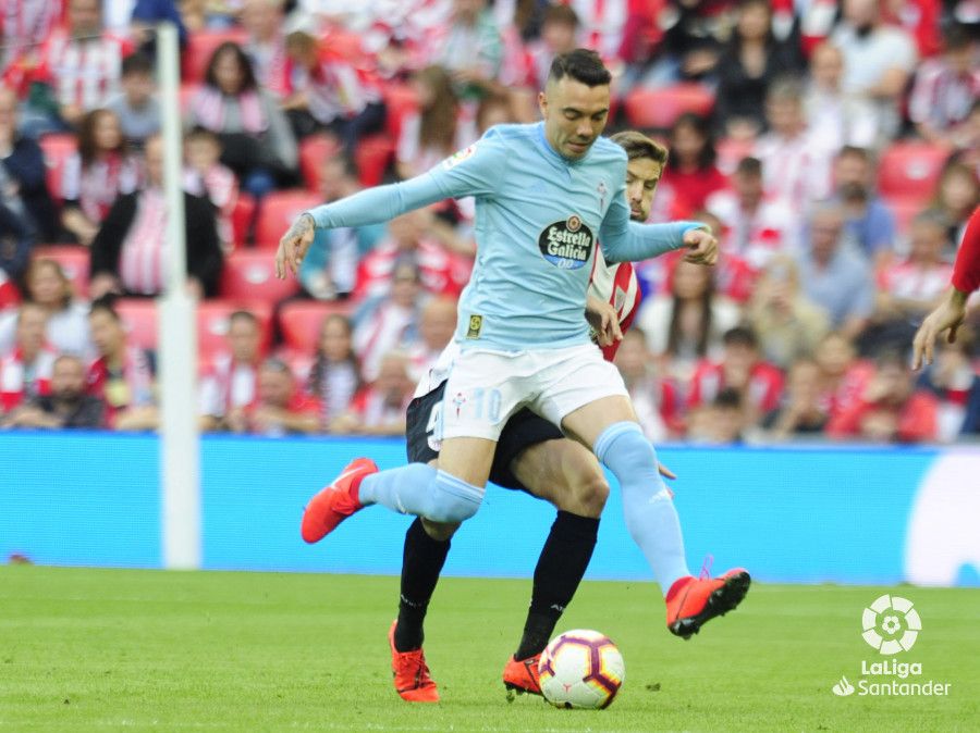  Iago Aspas siempre un jugador de referencia, estuvo bien marcado.