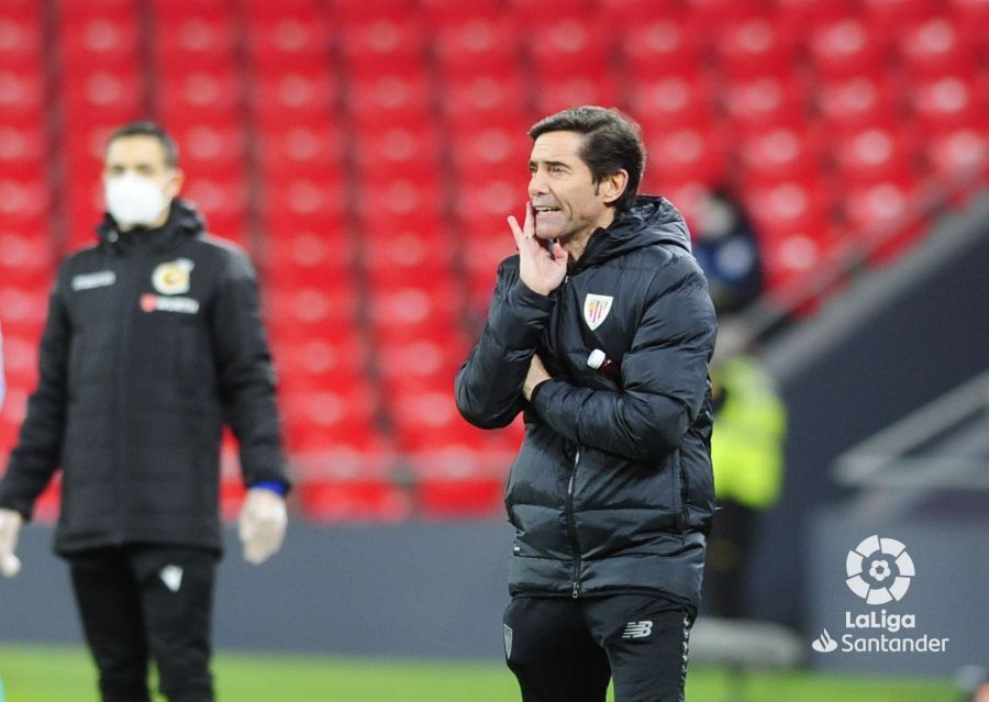 MArcelino, durante el Athletic-Barça (foto: LaLiga).