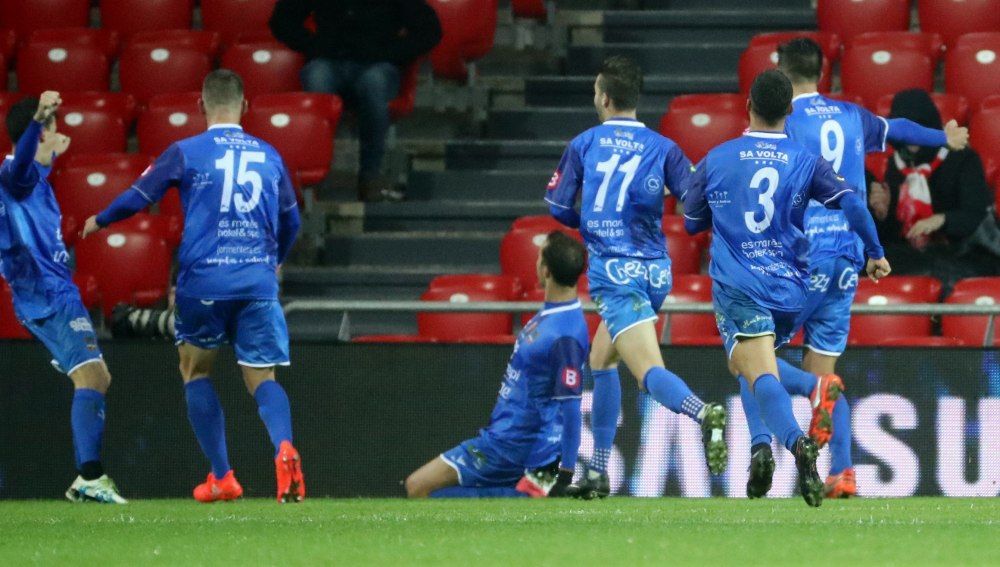  El Formentera de Joseba Garmendia echó al Athletic Club de la Copa en San Mamés en 2017.