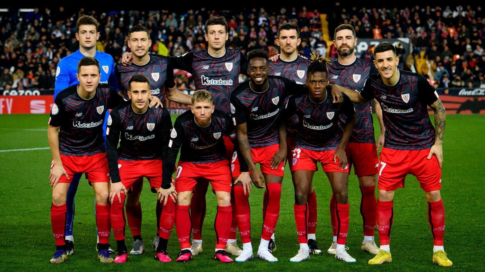 Once titular del Athletic Club en Copa en Mestalla.