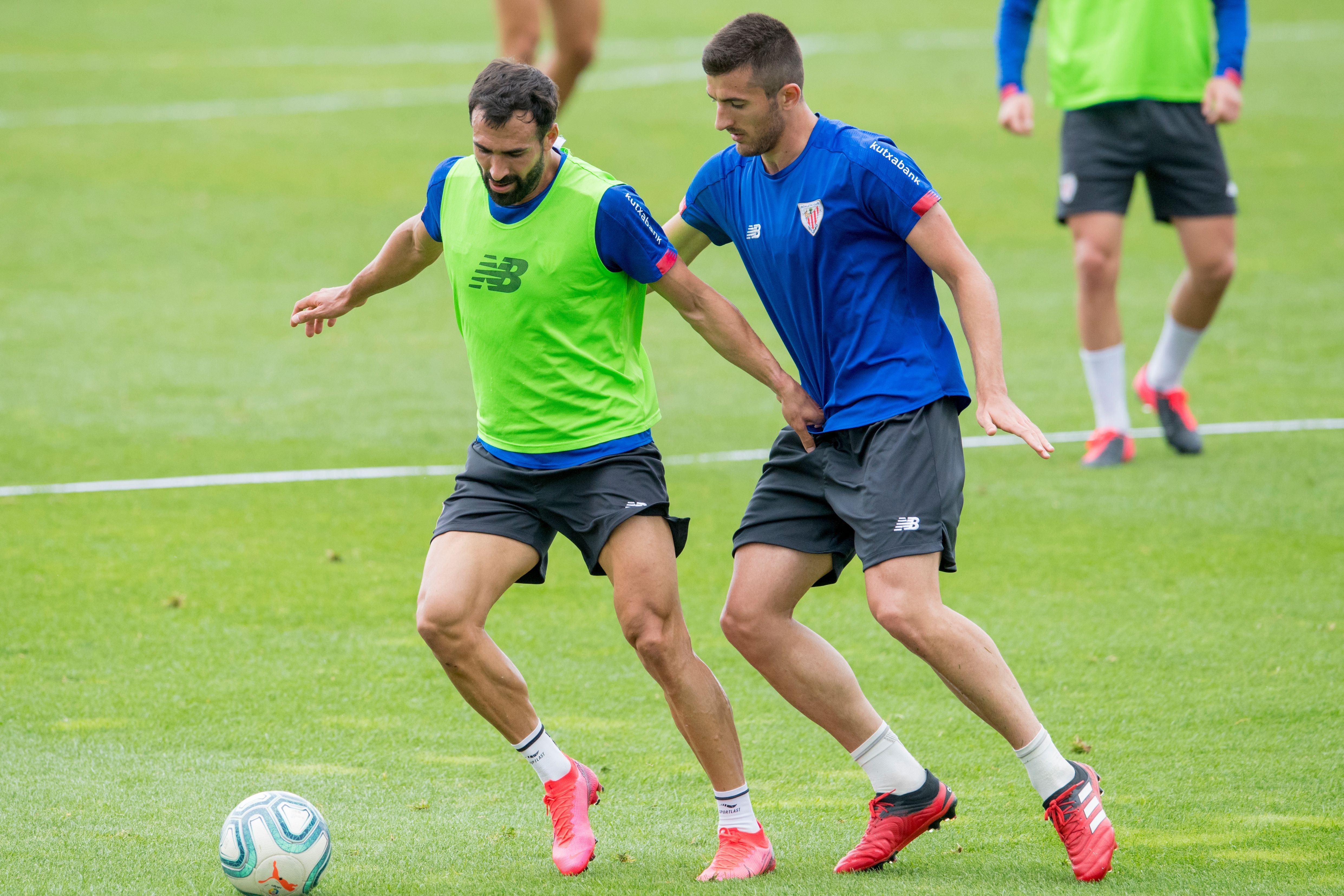 Mikel Balenziaga entrenando en el pasado mes de junio en Lezama.