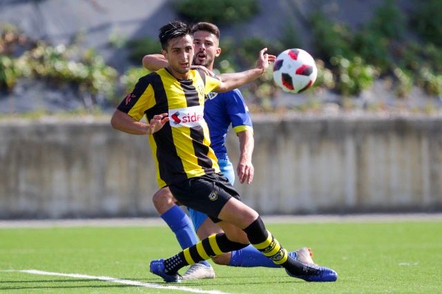 Amistoso de pretemporada entre el Basconia y el Barakaldo en Lezama.