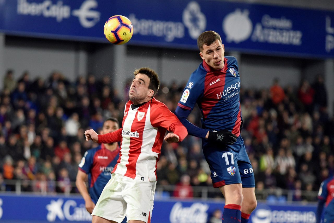 Beñat en el partido de El Alcoraz.