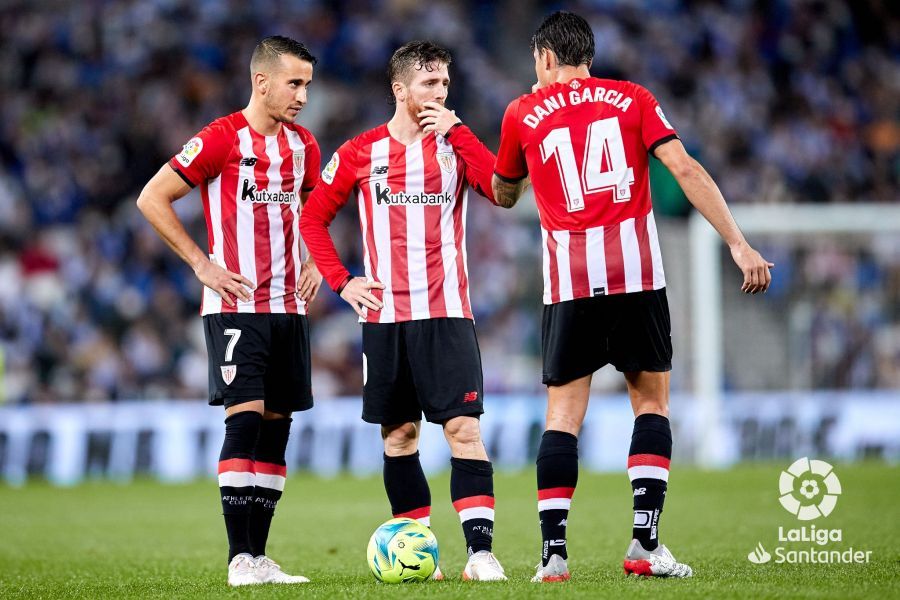  Berenguer, Muniain y Dani García, en el derbi ante la Real.