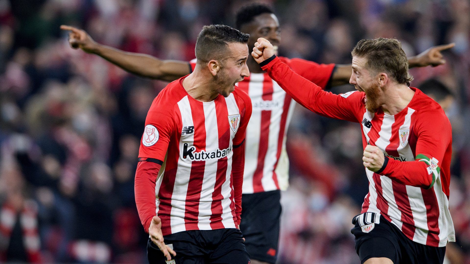  Berenguer y Muniain en el gol contra el Real Madrid.