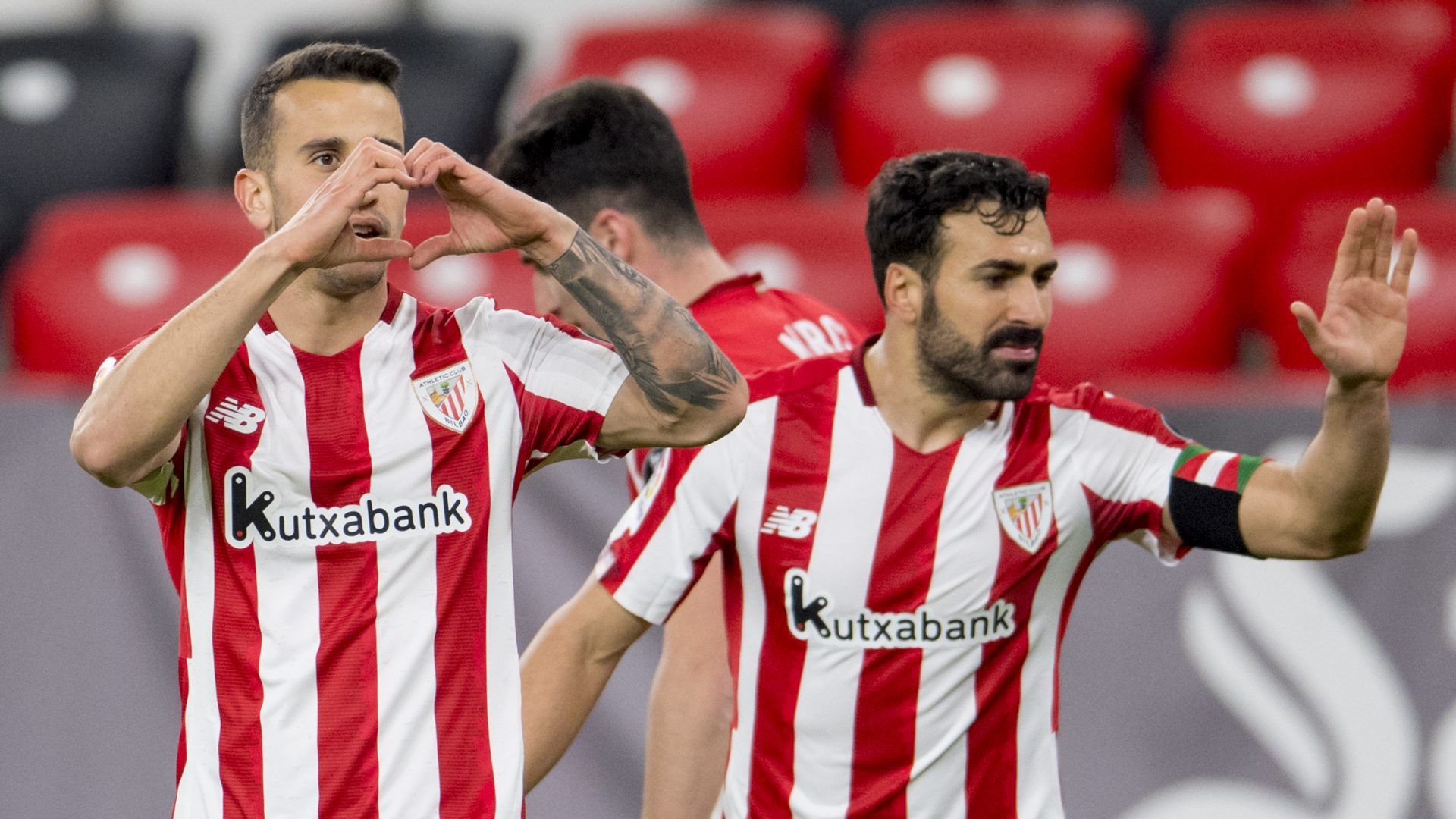 El corazón de Berenguer ante el Granada CF en San Mamés.