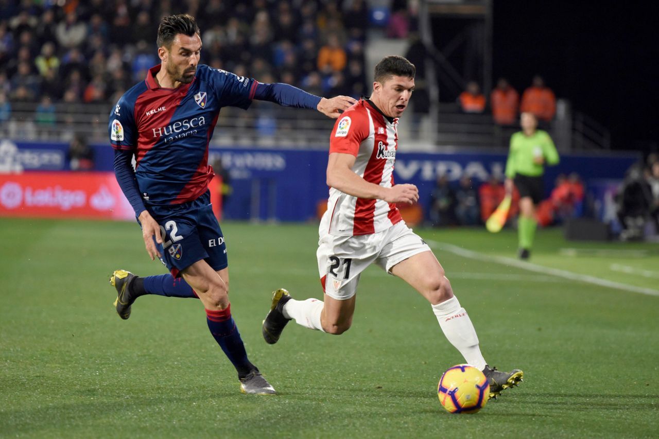 Ander Capa con Gallego en Huesca.