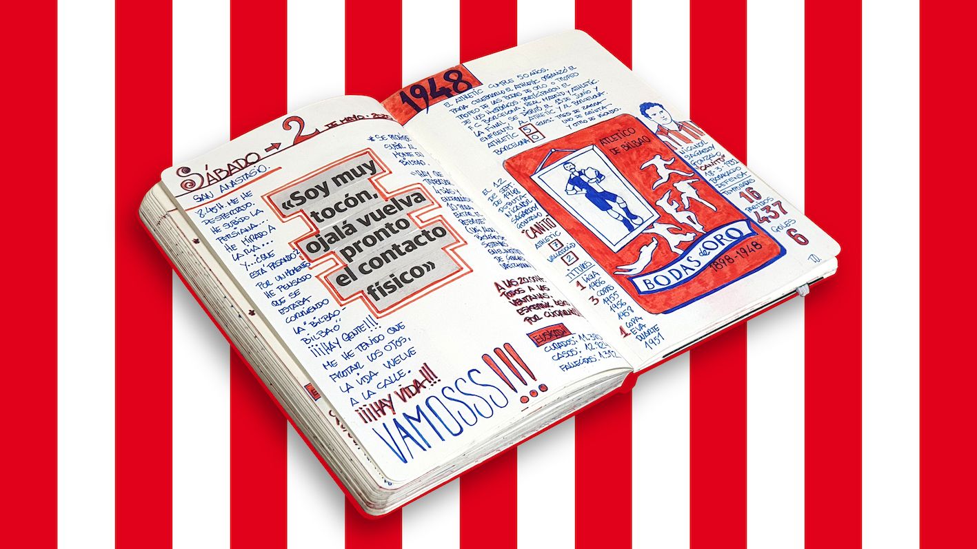  Una pequeña joya el diario del confinamiento del año 2020 para todos los athleticzales.