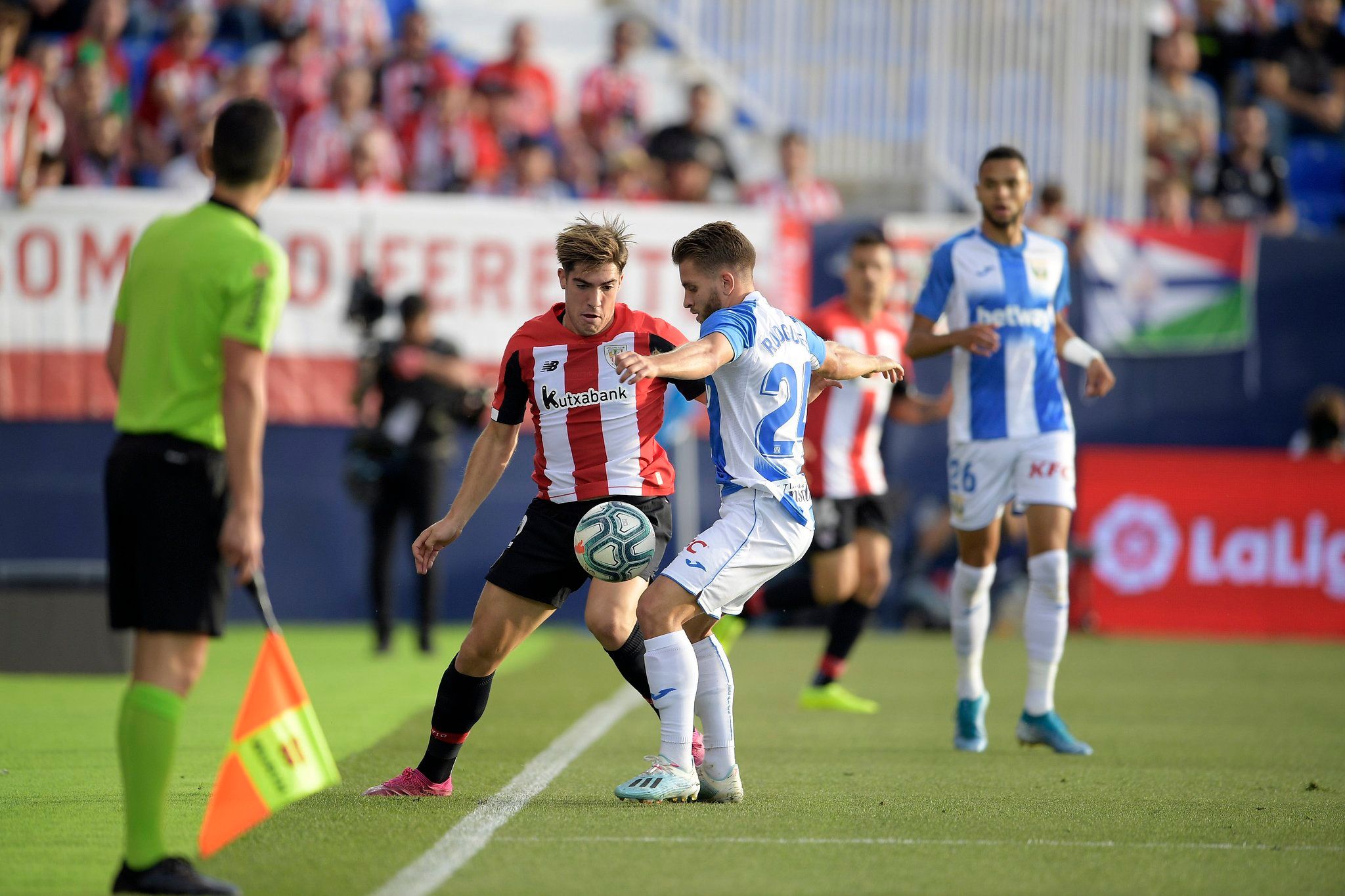  Gaizka Larrazabal durante el partido ante el Leganés.