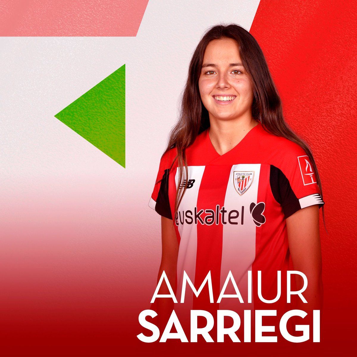 Amaiur Sarriegi Debutó con el primer equipo femenino del Athletic Club..