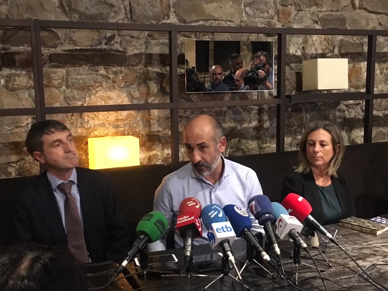  Aitor Elizegi en su comparecencia ante la prensa de este lunes en Bascook.