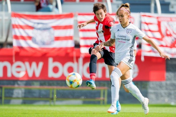  Erika Vázquez firmó un doblete en la victoria rojiblanca en Lezama  ante el Madrid CFF.