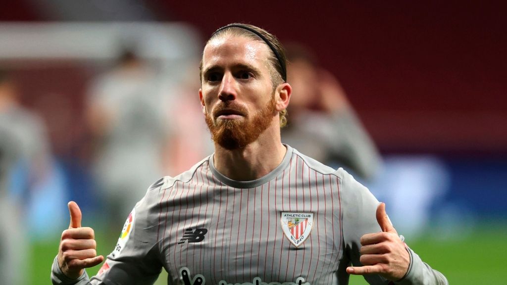 Iker Muniain celebra su gol ante el Atlético de Madrid en el Wanda Metropolitano.