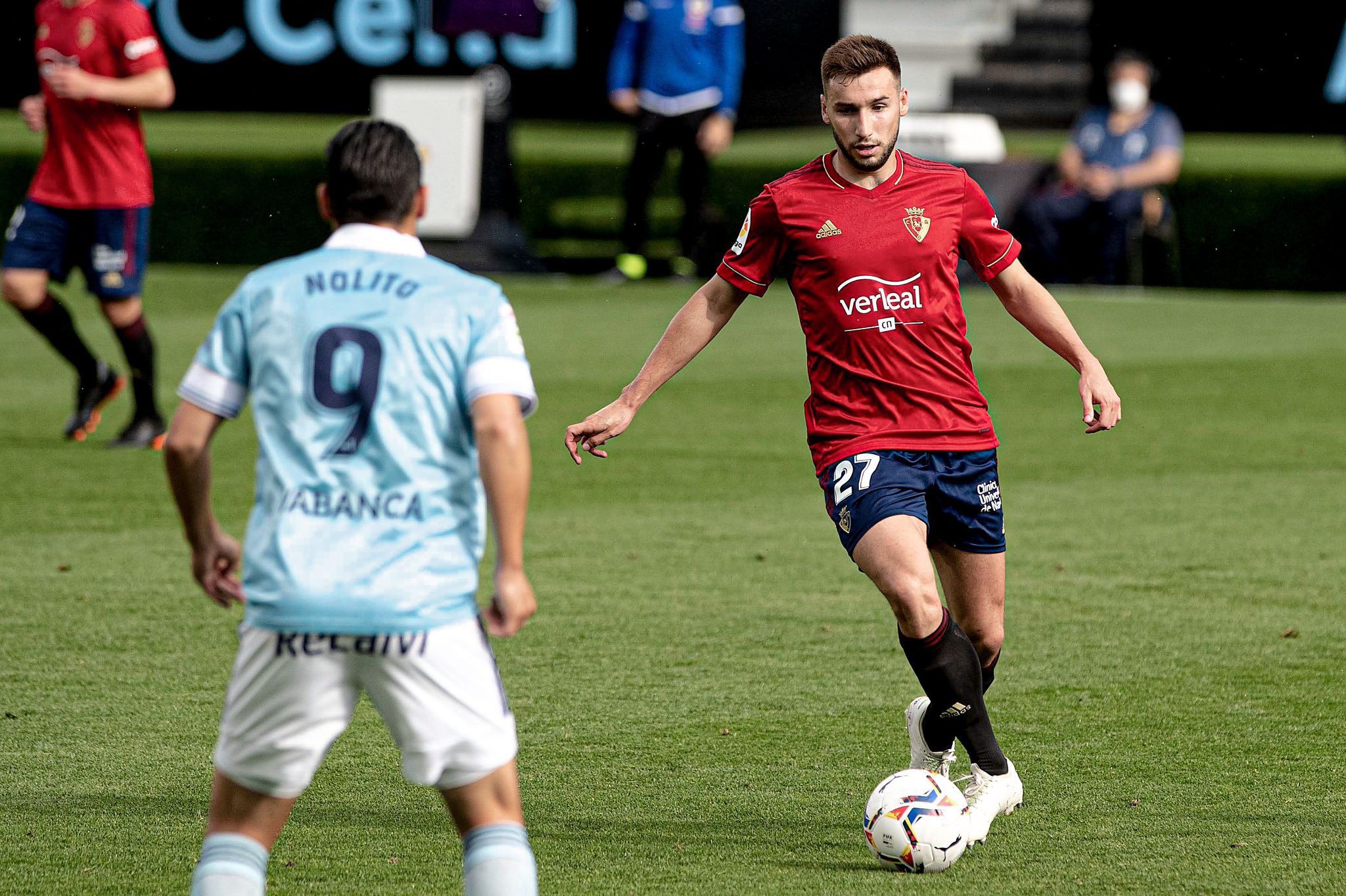  Jon Moncayola, ante el Celta de Vigo.