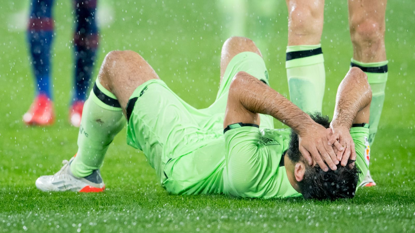  Asier Villalibre recayó de su lesión muscular ante el Levante en el Ciutat de Valencia.