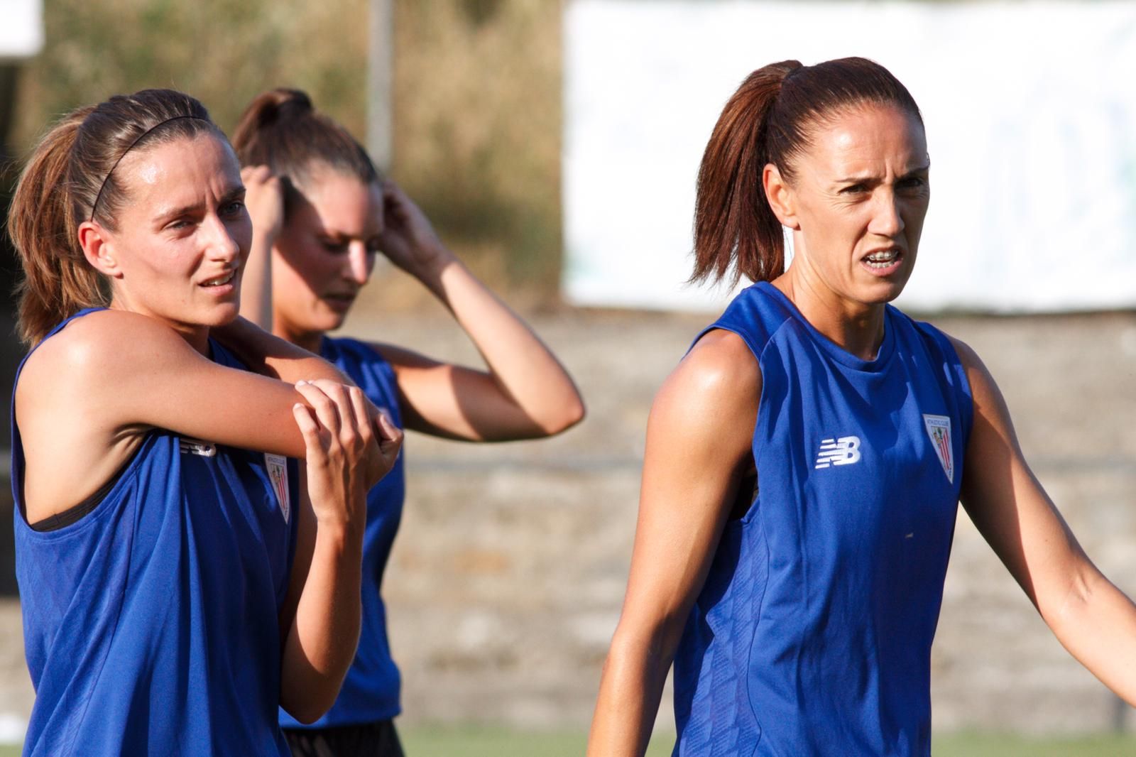  Las jugadoras del Athletic trabajan con temperaturas de 35 grados.