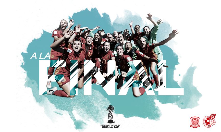 Las jugadoras celebraron así el pase a la final luego ganada del Mundial sub 17.