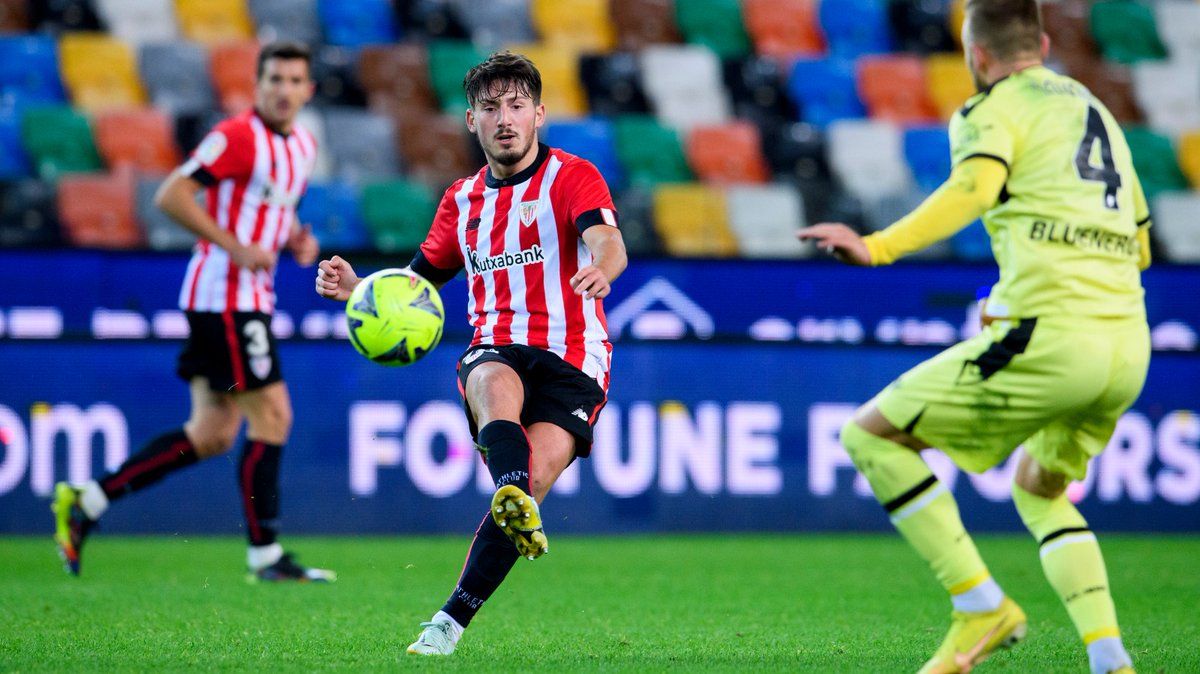 Unai Vencedor en el Udinese-Athletic (Foto: Athletic Club).