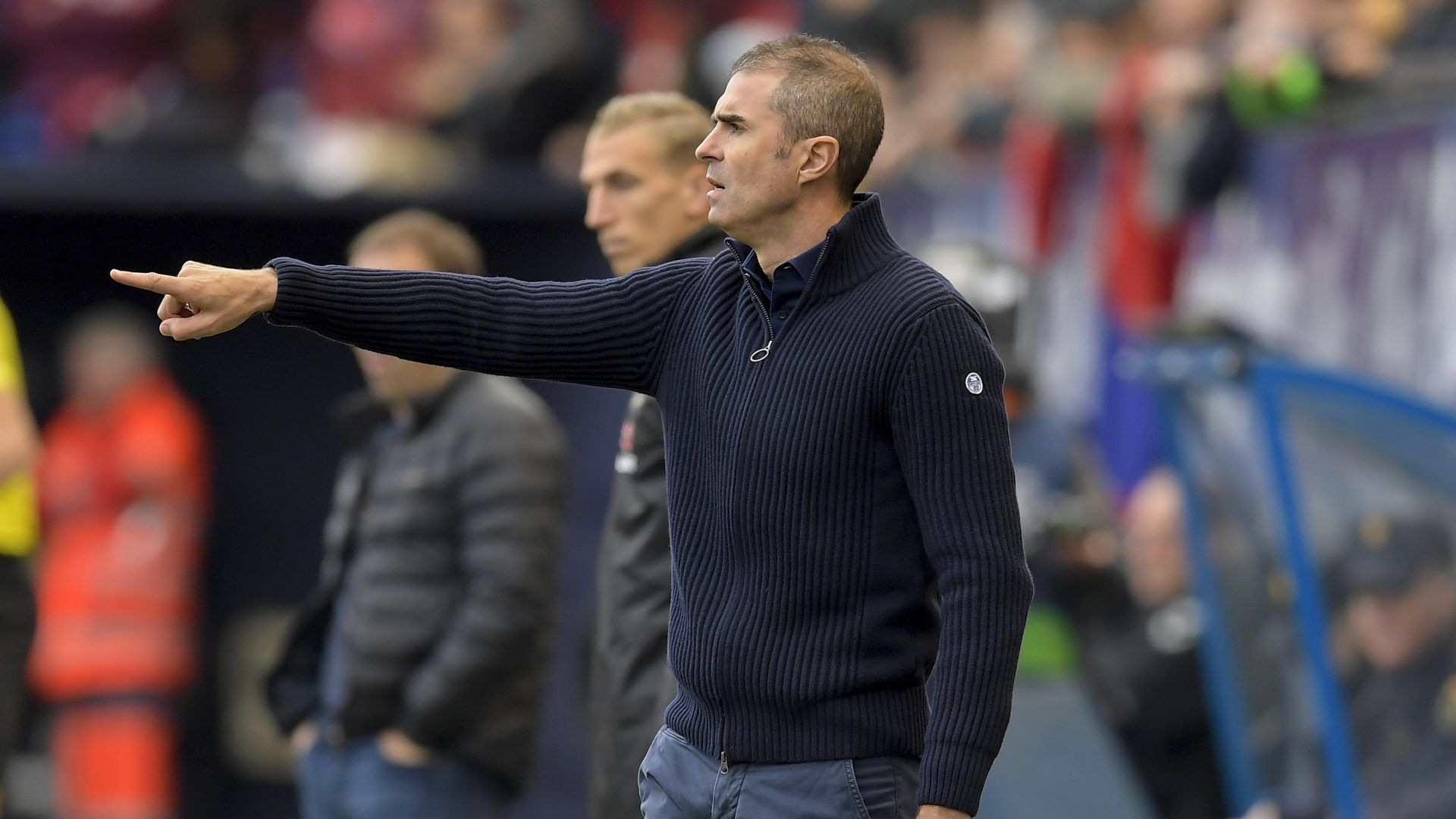 Gaizka Garitano no ha salido favorecido del partido en El Sadar.