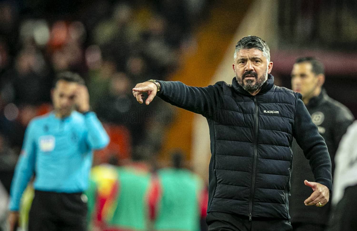 Gattuso en Mestalla, donde el jueves se mide con su Valencia al Athletic Club de Valverde.