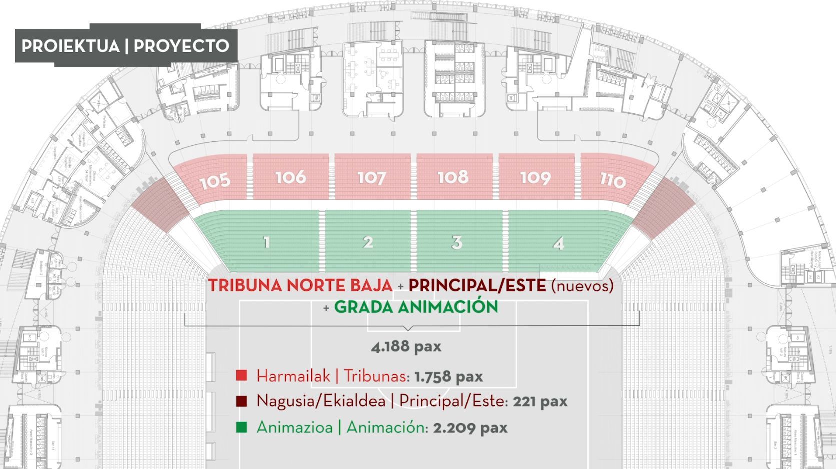  Proyecto de la Grada de Animación de San Mamés.