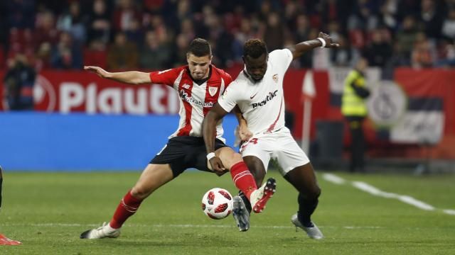  Gorka Guruzeta tuvo en sus botas la opción de adelantar al Athletic en Sevilla.