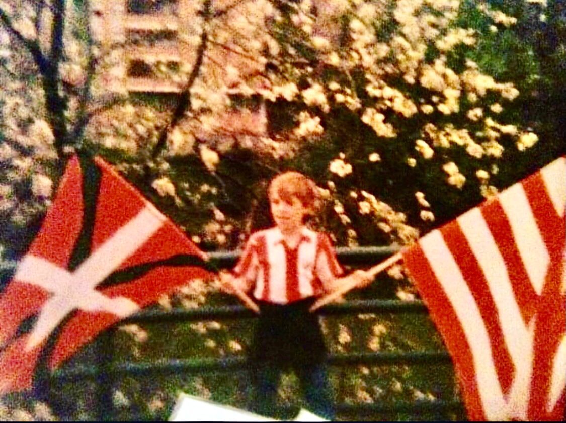 Ibon Garmendia en un recibimiento al Athletic campeón en la Basílica de Begoña.
