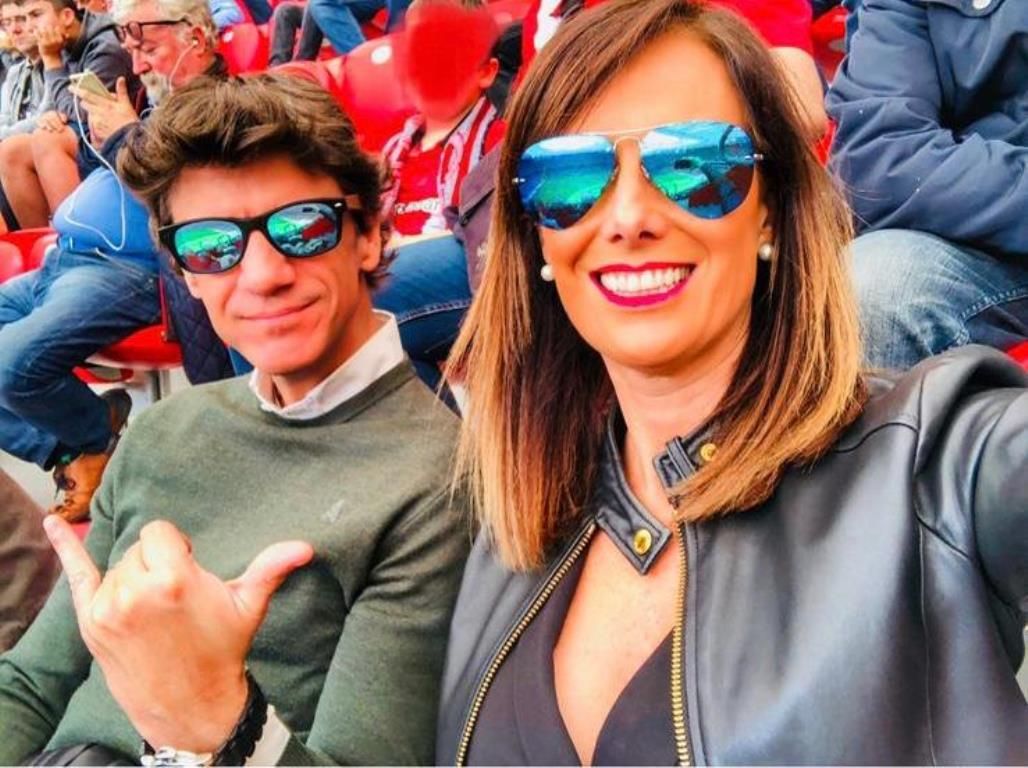 Igor y Almudena, que comenzó a acudir a San Mamés con tan solo seis años.