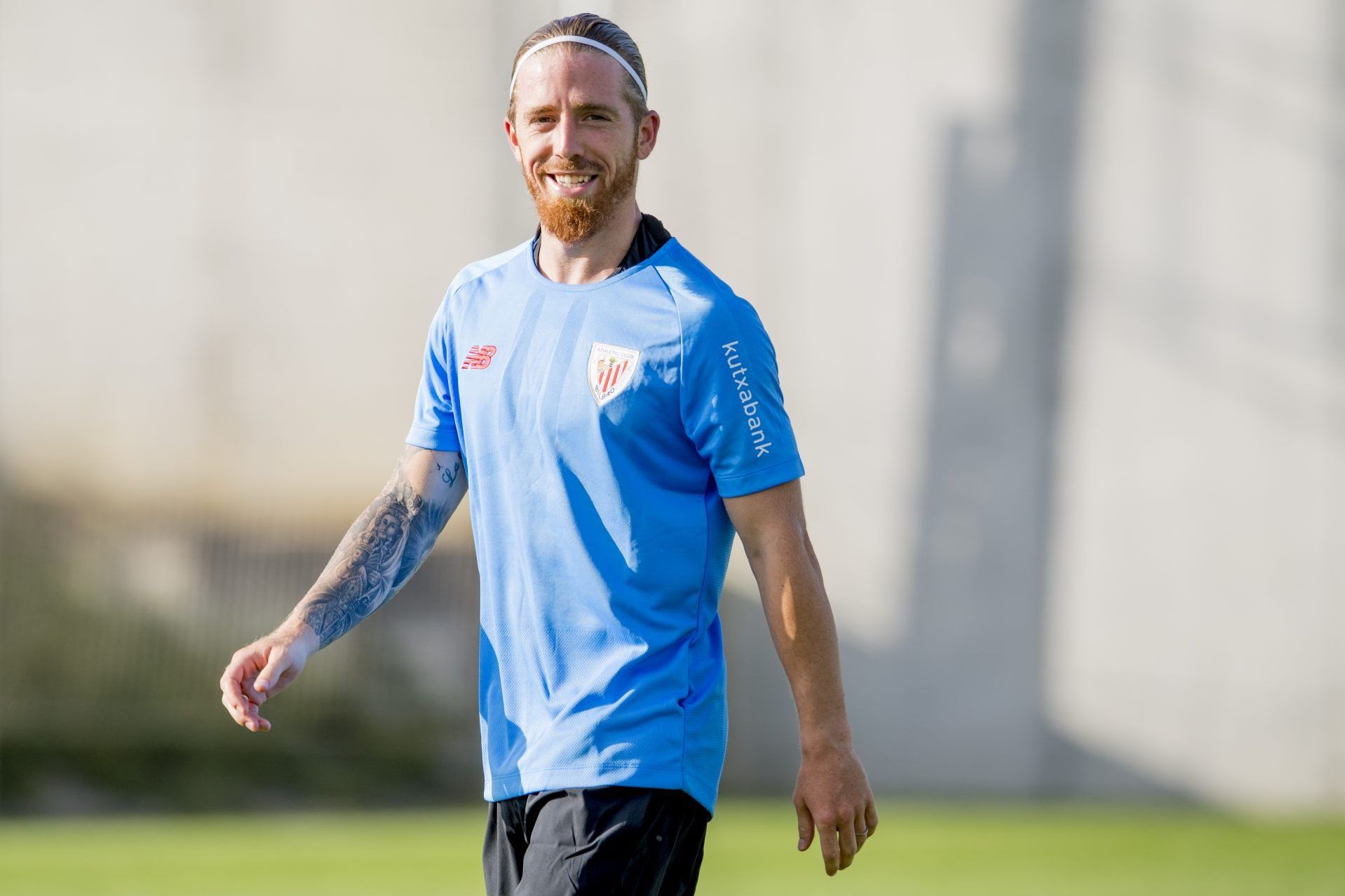 Sonrisa del capitán, Iker Muniain, entrenando esta pretemporada en Lezama.