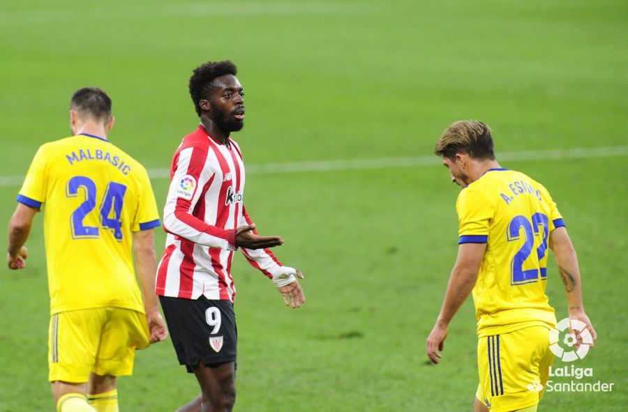  Iñaki Williams estuvo muy poco entonado en el Athletic-Cádiz.