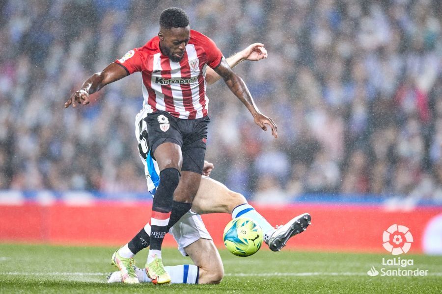  Iñaki Williams en el derbi ante la Real.