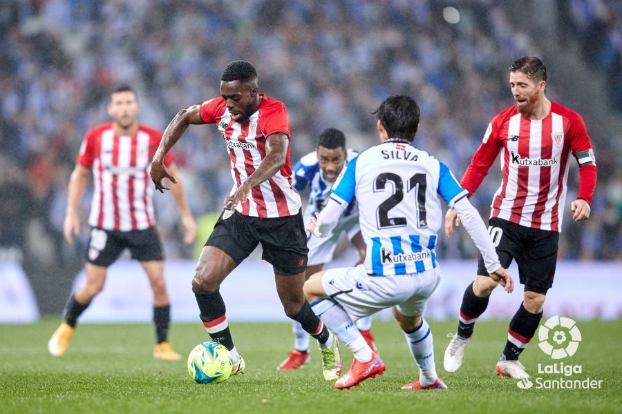  Iñaki Williams en el derbi ante la Real.