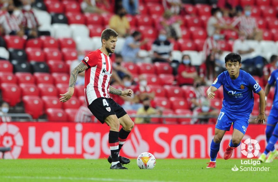  Iñigo Martínez, durante el partido ante el Mallorca.