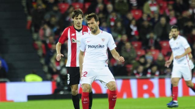  Ander Iturraspe tuvo sus primeros minutos con Garitano ante el Sevilla.