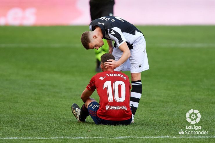  Lesión de Roberto Torres en el Osasuna-Levante. Estará ante el Athletic.