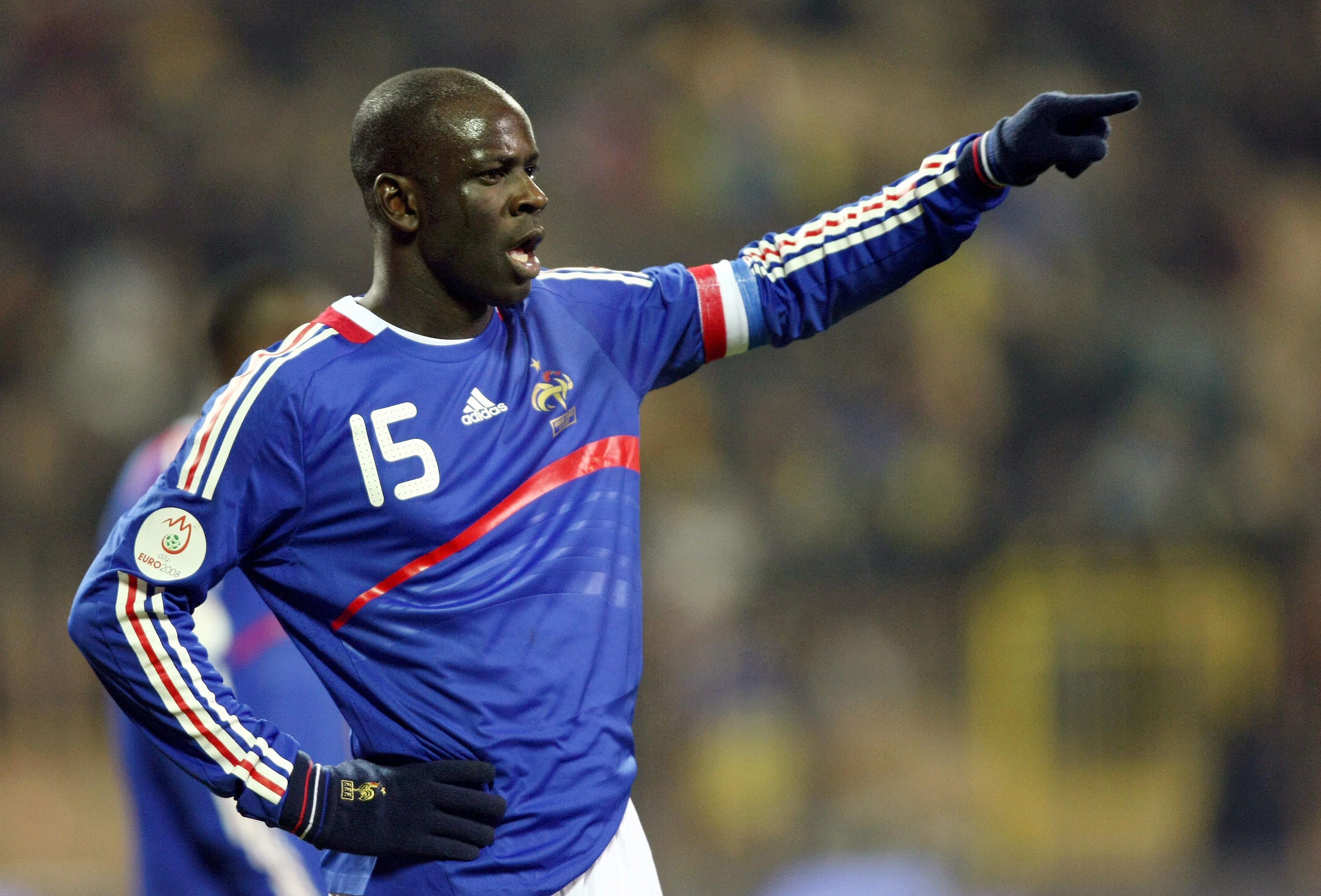 Lilian Thuram, con la selección de Francia.