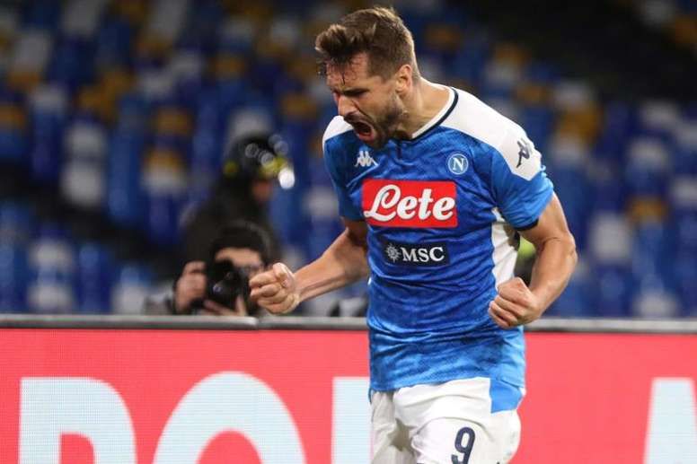 Fernando Llorente celebra su gol al Bolonia.