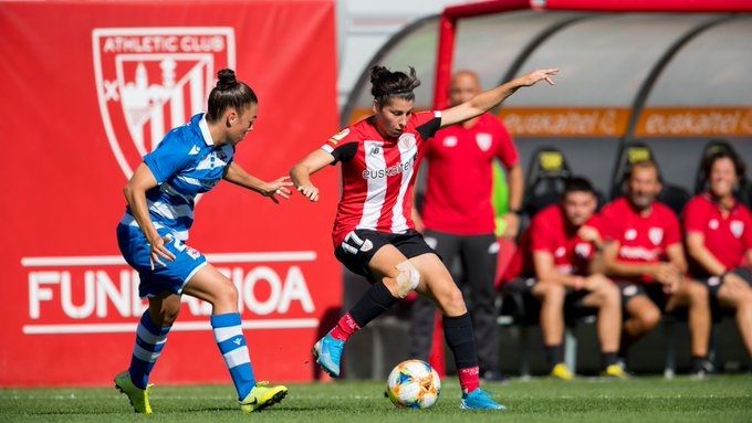 Lucía García fue una de las más activas en ataque ante el Dépor.
