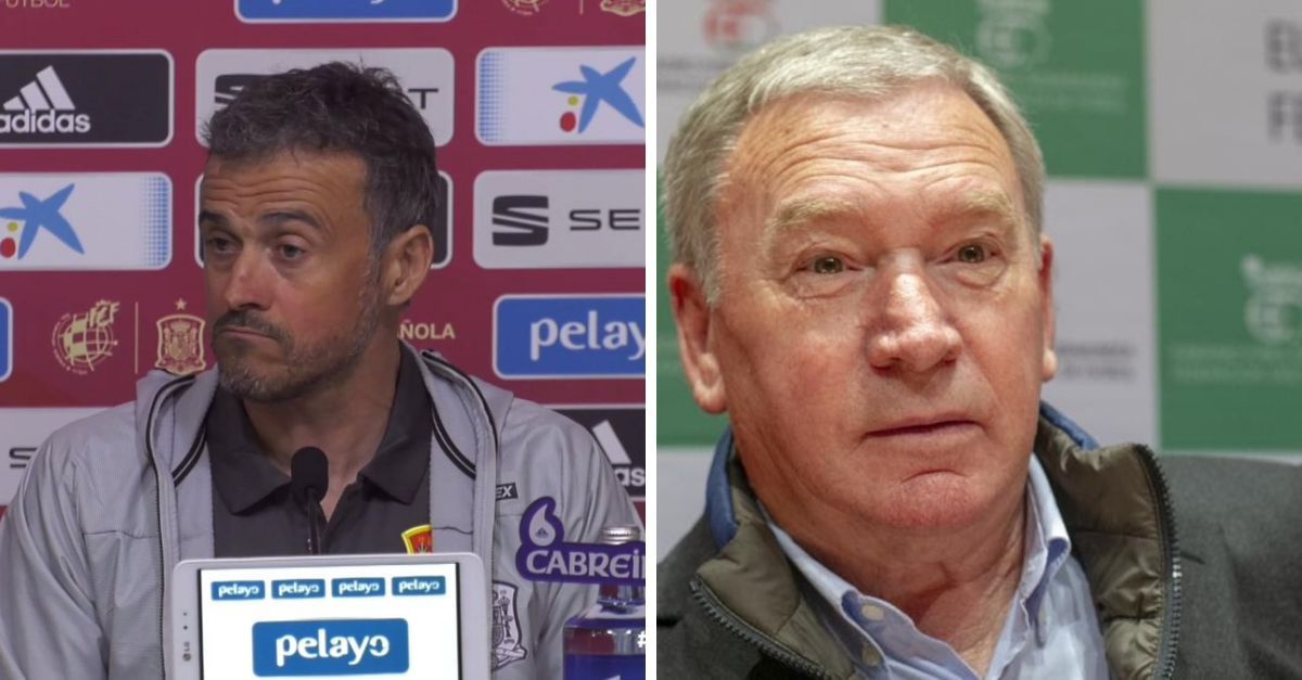  Luis Enrique y Javier Clemente, dos almas gemelas que se profesan un gran aprecio mútuo.
