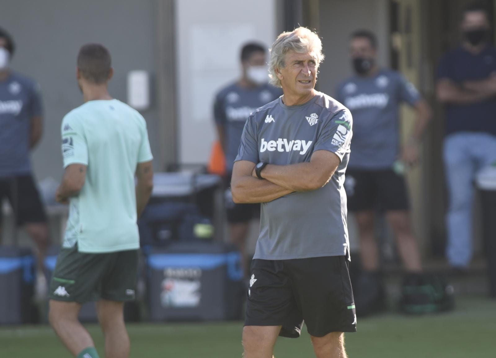  Manuel Pellegrini, en un entrenamiento.
