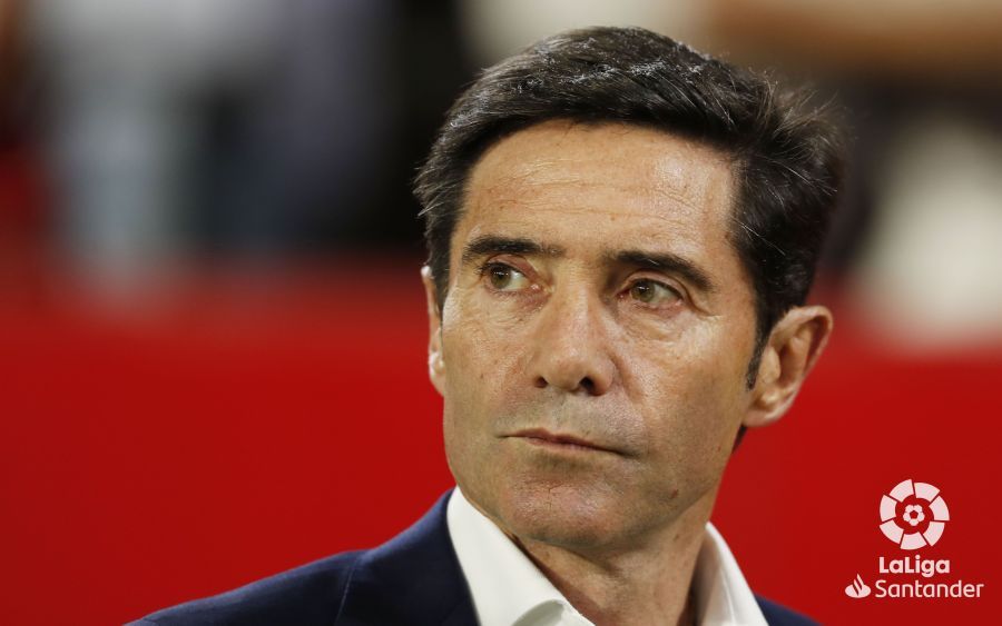  Marcelino, pensativo ante el Sevilla en el Sánchez Pizjuán