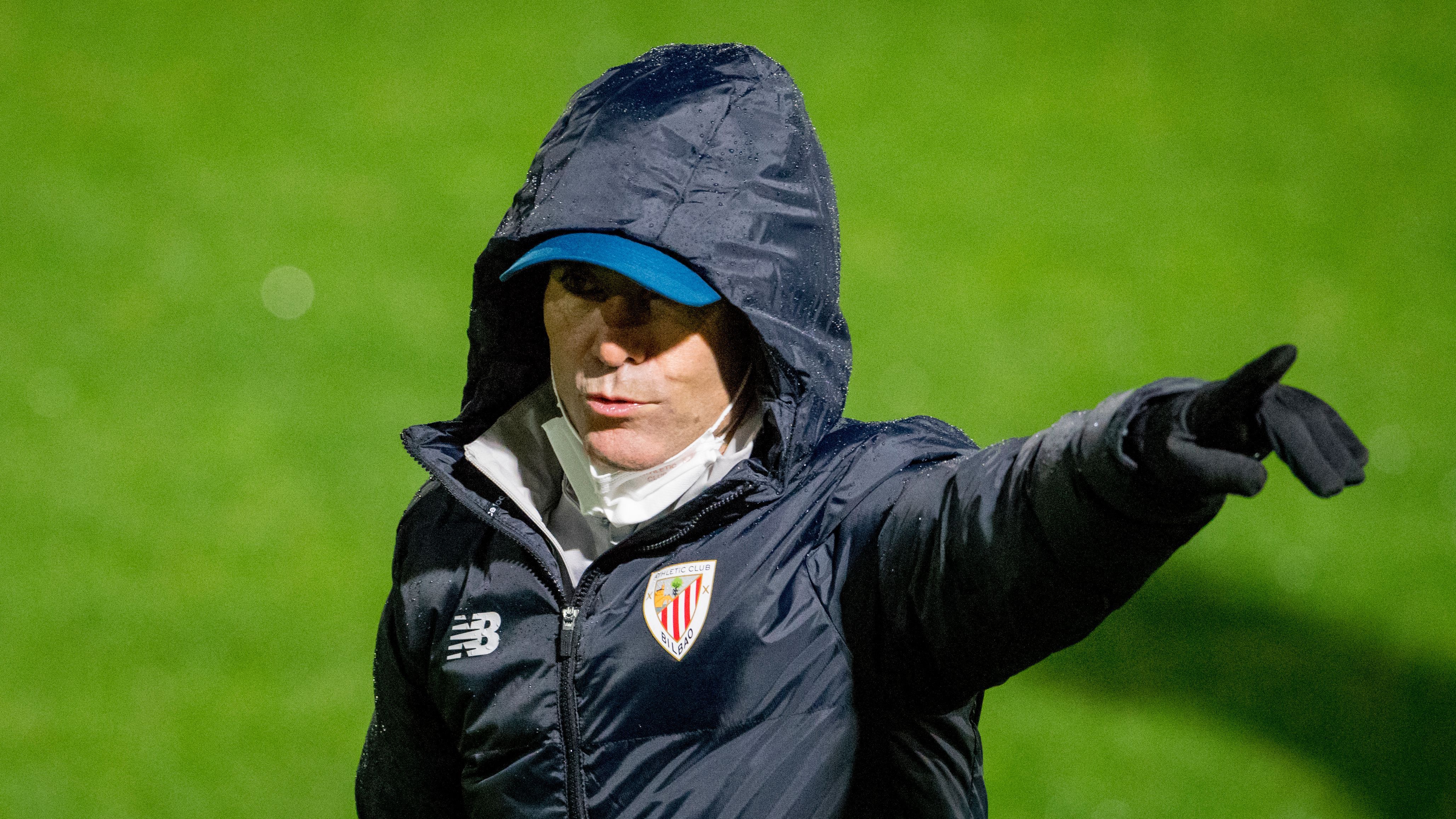 Marcelino García Toral trabajando ya con los Leones en Lezama.