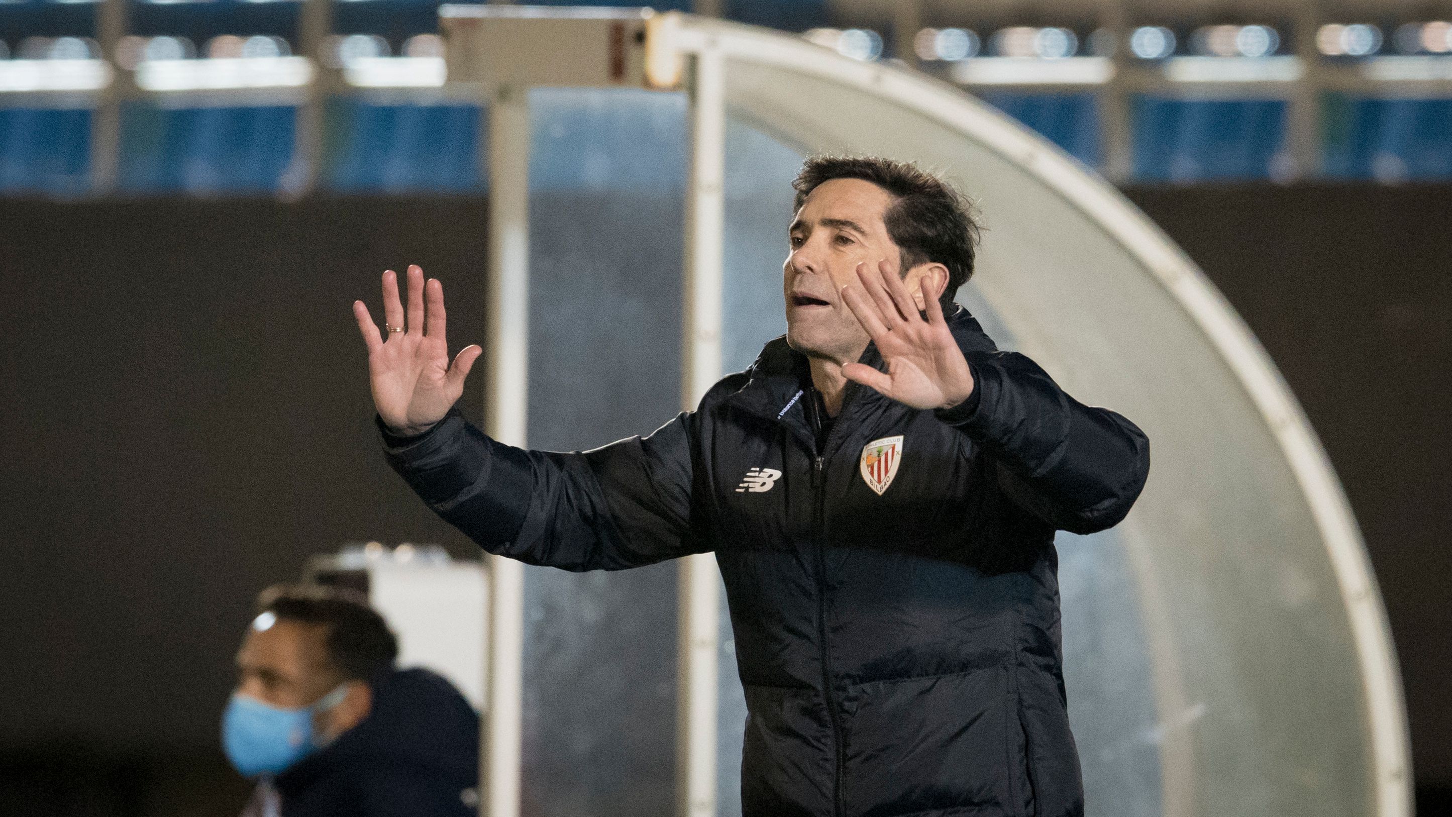 Marcelino García en el partido de Copa en Ibiza.