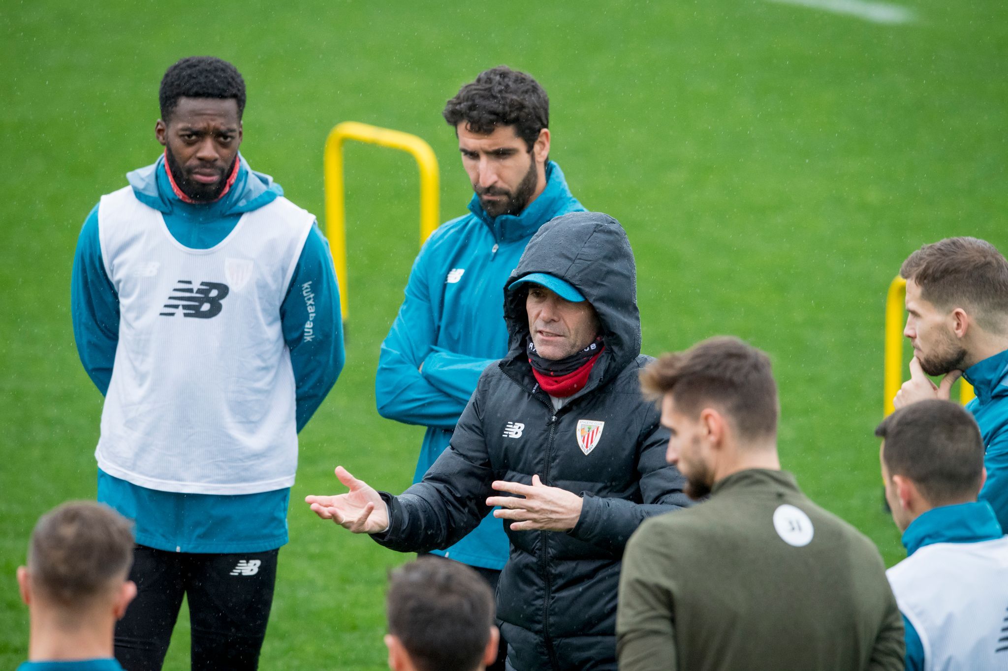 Marcelino ha dado instrucciones sin parar a su plantilla en Lezama.